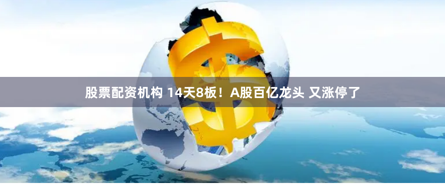 股票配资机构 14天8板！A股百亿龙头 又涨停了